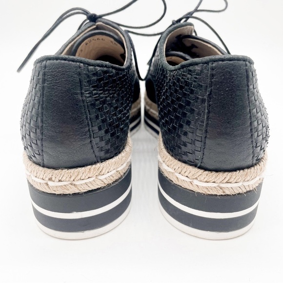 Pons Quintana Black Leather Lace Up Espadrilles, Sz EU 36 - Picture 7 of 15